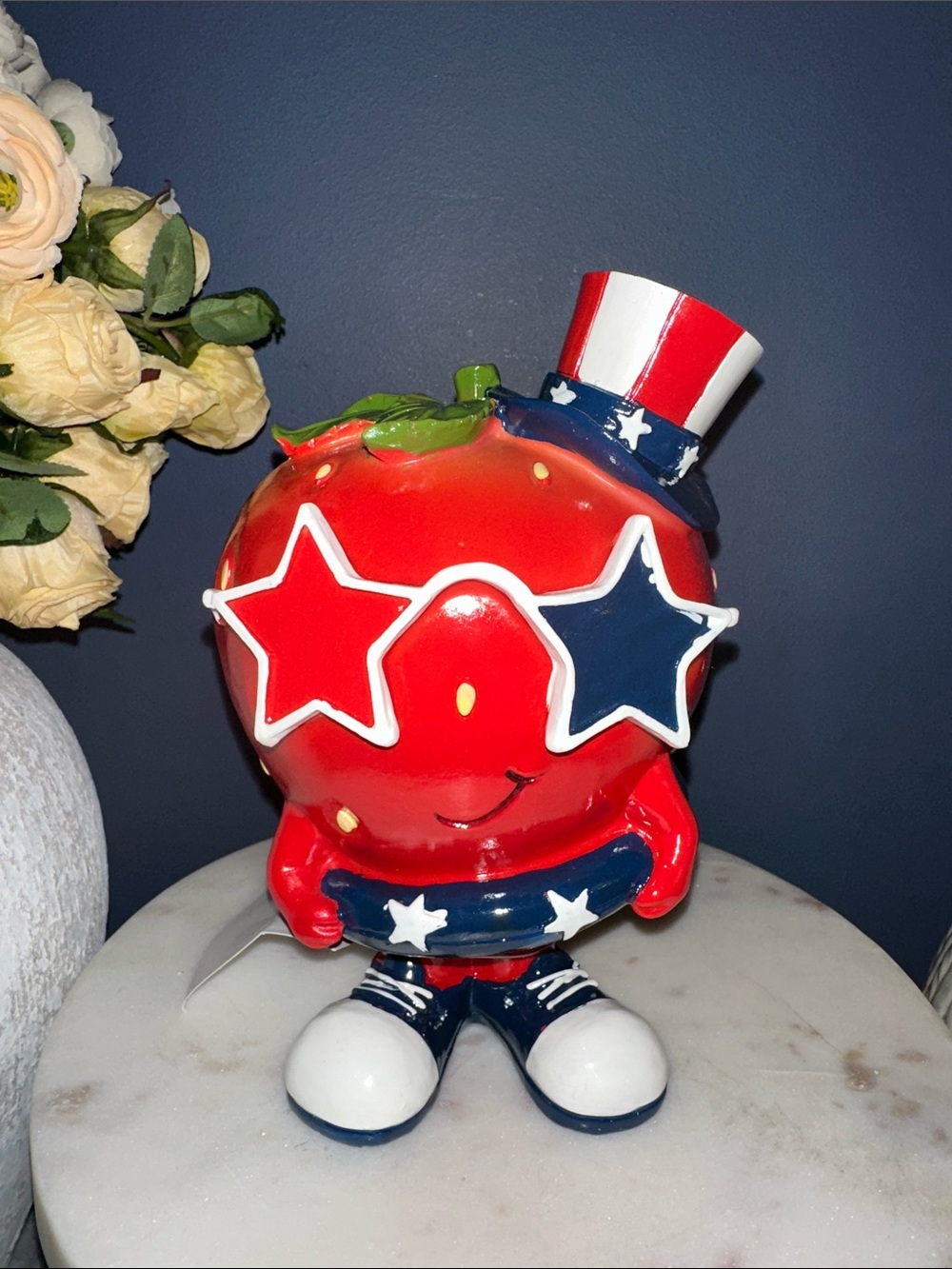 Patriotic Fourth of July strawberry